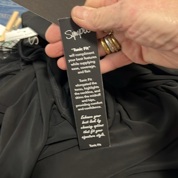 Sympli NWT Black Focus Tunic 3/4 Sleeve Size 6 - Picture 9 of 10